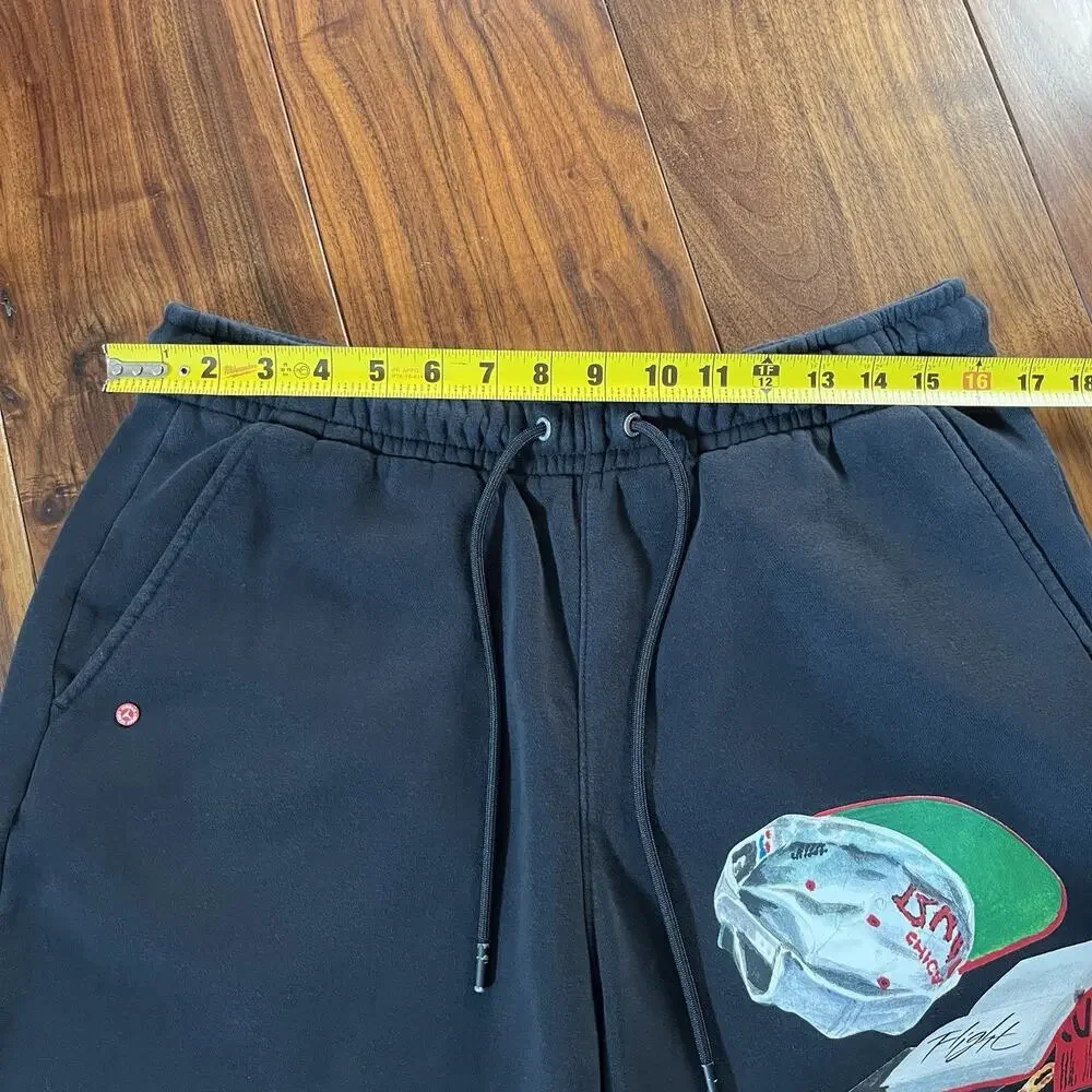 Jordan Flight Artist Series Jacob Rochester Fleece Sweat Shorts Black Size L